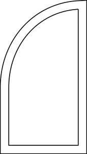 Shape Options - Quarter Round with Leg